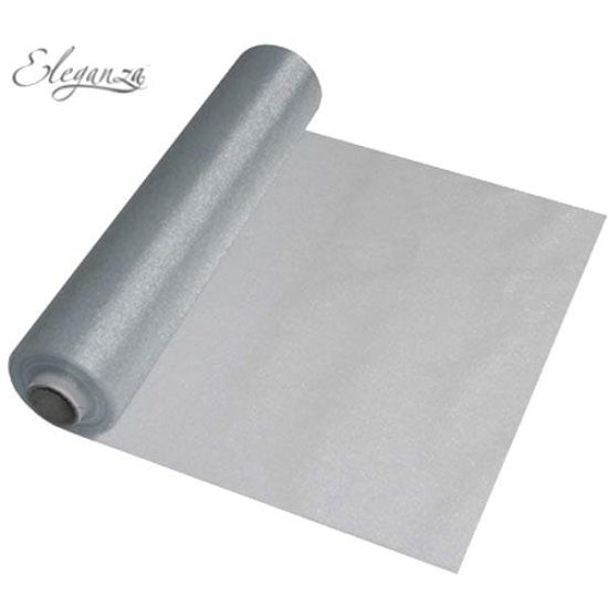 Oaktree Silver Organza 29cm x 25m Roll _o221763jpg.image.550x550