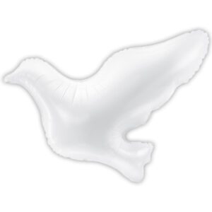 Party Deco 30 inch White Dove Shape Foil Balloon_FB18-008-2211-500__61603