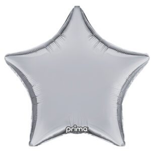 Prima 18 inch Silver Star Foil Balloon