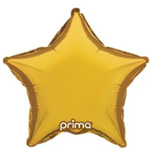 Prima 9 inch Gold Star Foil Balloon 6 pack
