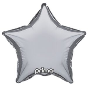Prima 9 inch Silver Star Foil Balloon