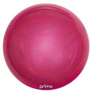 Prima 20 inch Fuchsia Metallic Sphere Foil Balloon