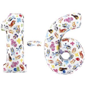bluey number foil balloons grabo