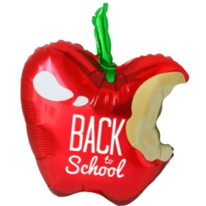 B4U 21 inch Back To School Apple Foil Balloon