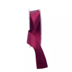 APAC Burgundy 25mm x 20m Satin Ribbon.webp