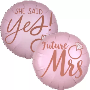 Amscan 18 inch Blush Wedding Foil Balloon_3971401-BOTH-500__86041.webp