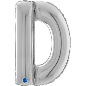 Grabo 26 inch Letter D Silver Foil Balloon_26239s-letter-d-silver-26inc-b.jpg