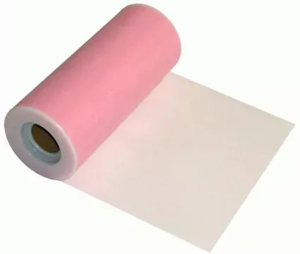 Oaktree Light Pink Tulle Finesse 6inch x 25yard Roll_bg222890 6inch Light Pink.webp