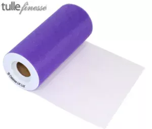 Oaktree Purple Tulle Finesse 6inch x 25yard Roll_bg222944_6inch_Purple.webp
