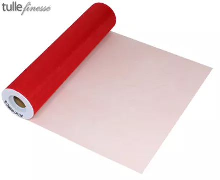 Oaktree Red Tulle Finesse 12inch x 25yard Roll_bg223095_12inch_Red.webp