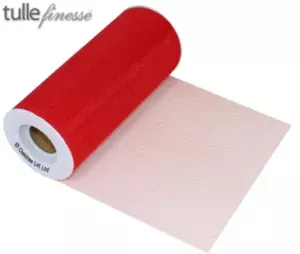 Oaktree Red Tulle Finesse 6inch x 25yard Roll_bg222937_6inch_Red.webp