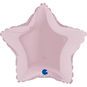 09222pp-star-09inc-pastel-pink-b_Grabo 9 inch Pastel Pink Star Mini Foil Balloon (Air-Filled)