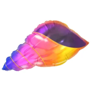 25 inch Colourful Conch Foil Balloon (Unpackaged).webp