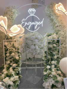 Engaged neon signs