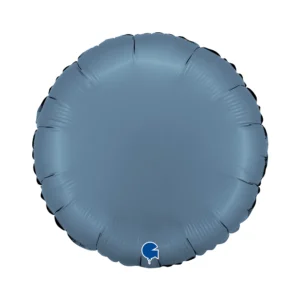 Grabo 18 inch Matte Lime Green Black Foil Balloon_181000sbj-round-18inc-satin-blue-jeans-b.webp