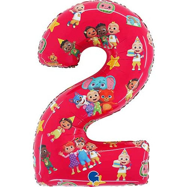 Grabo 26 inch Cocomelon Number 2 Foil Balloon_L272-P-500__58208