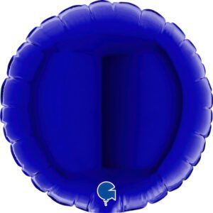 Grabo 4 inch Blue Capri Round Mini Foil Balloon (Air-Filled)_04110bc-round-04inc-blue-capri-b