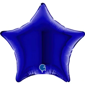 Grabo 4 inch Blue Capri Star Mini Foil Balloon (Air-Filled)
