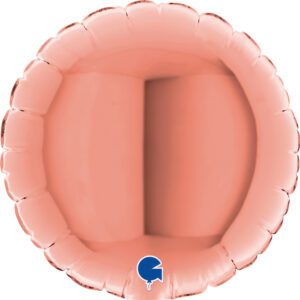 Grabo 4 inch Rose Gold Round Mini Foil Balloon (Air-Filled)_04123rg-round-04inc-rose-gold-b