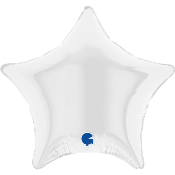 Buy Grabo 4 inch White Star Mini Foil Balloon (Air-Filled) | Balloons4u