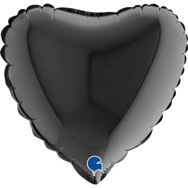 Buy Grabo 9 inch Black Heart Mini Foil Balloon (Air-Filled) | Balloons4u