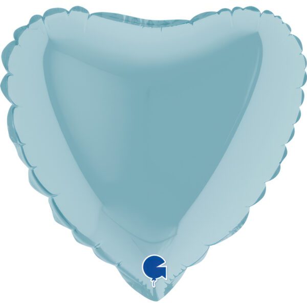 Buy Grabo 9 inch Pastel Blue Heart Mini Foil Balloon (Air-Filled ...