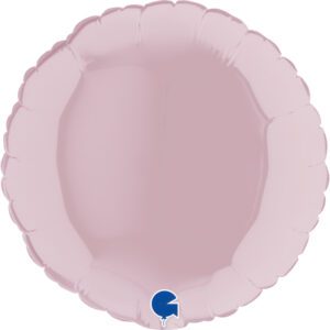 Grabo 4 inch Pastel Pink Round Mini Foil Balloon (Air-Filled)_09122pp-round-09inc-pastel-pink-b