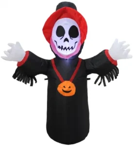 LED Light-Up Inflatable Skeleton