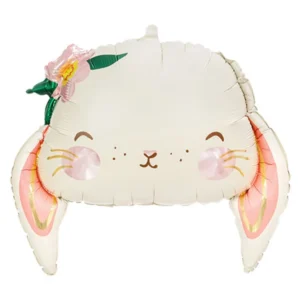 Party Deco 20 inch Bunny Rabbit Head Foil Balloon