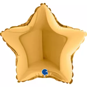 09202g-star-09inc-gold-b_Grabo 9 inch Gold Star Mini Foil Balloon (Air-Filled)
