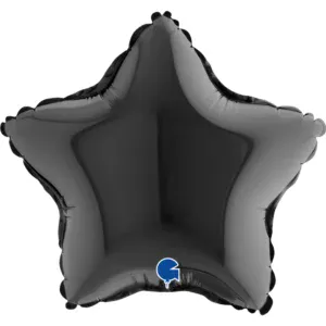 09204k-star-09inc-black-b_Grabo 9 inch Black Star Mini Foil Balloon (Air-Filled)