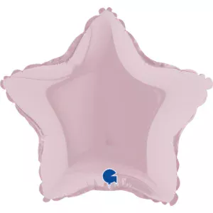 09222pp-star-09inc-pastel-pink-b_Grabo 9 inch Pastel Pink Star Mini Foil Balloon (Air-Filled)
