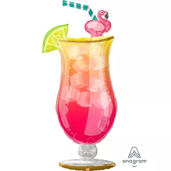 Amscan 41 inch Tropical Drink Supershape Foil Balloon_3711501-500__67742