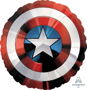 Anagram 28 inch Captain America Shield Supershape Foil Balloon_34841-Avengers-Shield.webp