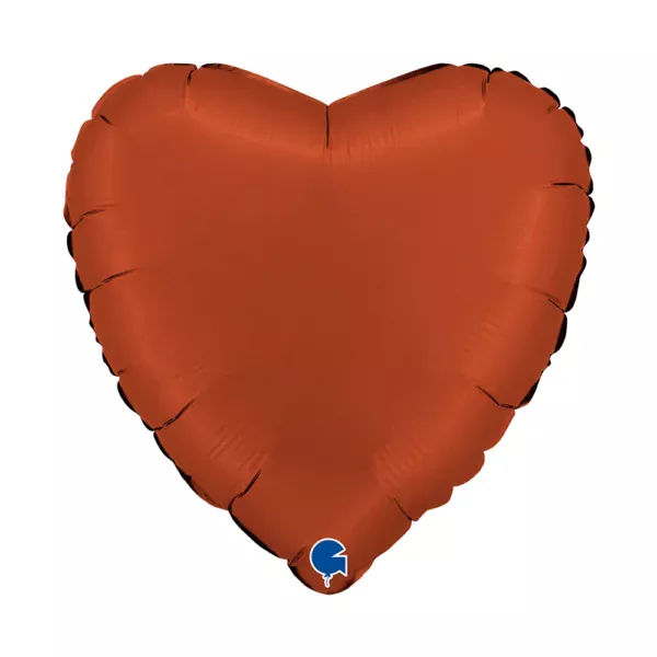 Buy Grabo 18 inch Satin Brick Red Heart Foil Balloon | Balloons4u