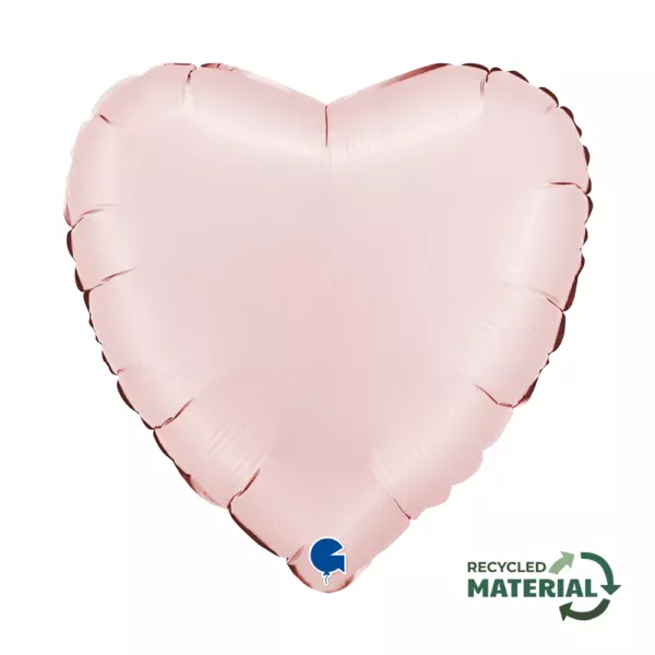Buy Grabo 18 inch Satin Pastel Pink Heart Foil Balloon | Balloons4u