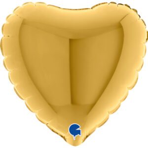 Grabo 4 inch Gold Heart Mini Foil Balloon (Air-Filled)_04012g5-heart-04inc-gold-5-b