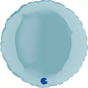 Grabo 4 inch Pastel Blue Round Mini Foil Balloon (Air-Filled)_09121pb-round-09inc-pastel-blue-b
