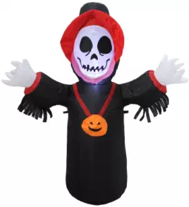 LED Light-Up Inflatable Skeleton