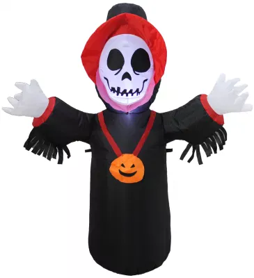 LED Light-Up Inflatable Skeleton