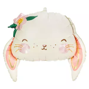 Party Deco 20 inch Bunny Rabbit Head Foil Balloon