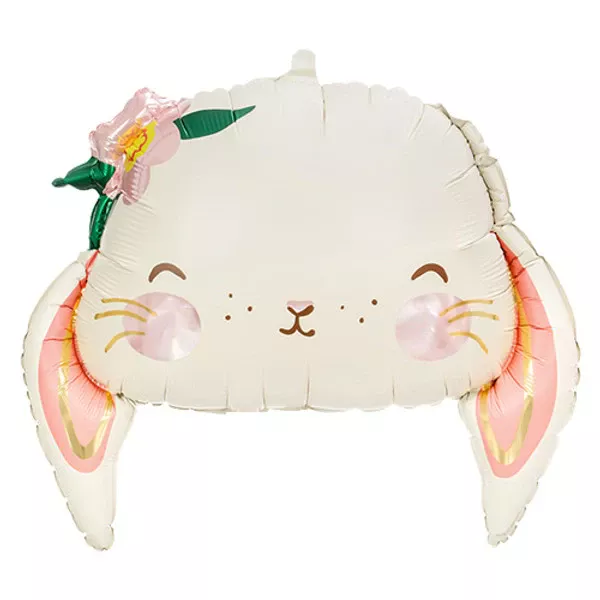 Party Deco 20 inch Bunny Rabbit Head Foil Balloon
