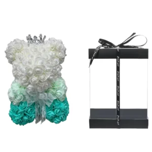 30-x-21-cm-white-and-green-rose-foam-teddy-bear-with-box-66f402c536a6d.webp