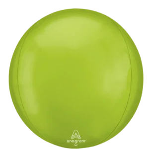 Anagram 16 inch Vibrant Green Orbz Foil Balloon.webp