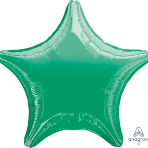 Anagram 18 inch Metallic Green Star Foil Balloon.webp