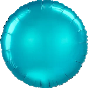 Anagram 18 inch Satin Luxe Aqua Circle Foil Balloon.webp