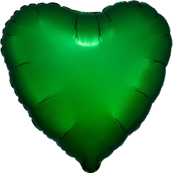 Buy Anagram 18 inch Satin Luxe Emerald Green Heart Foil Balloon ...