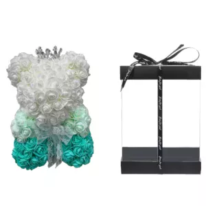 30-x-21-cm-white-and-green-rose-foam-teddy-bear-with-box-66f402c536a6d.webp