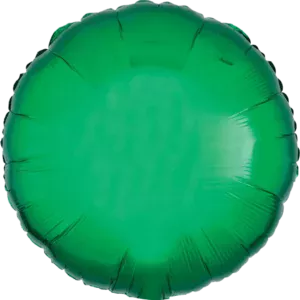 Anagram 18 inch Metallic Green Circle Foil Balloon.webp