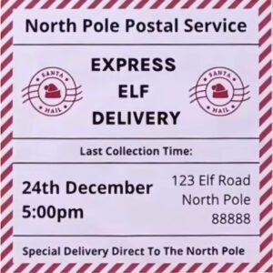elf post box sticker download